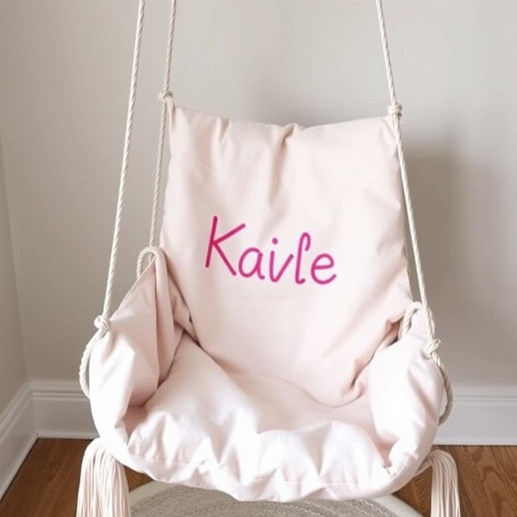 Personalisierter Hängesessel für Kinder mit Namen Personalisierter Hängesessel für Kinder mit Namen
